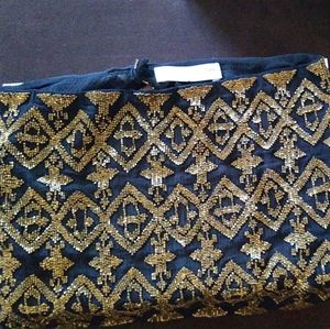 Mignonne Gavigan Dakota neck scarf black/antique gold